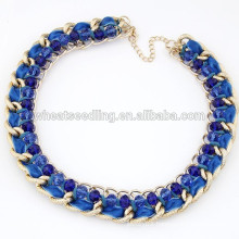 New arrival crystal gold chain choker necklace